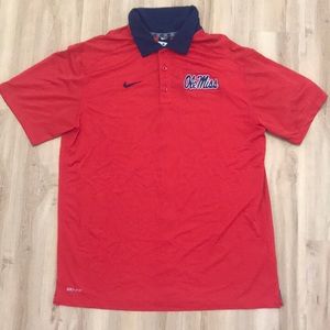 Ole miss men’s Nike dri fit polo